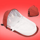 Foldable Multi-function Cotton Baby Bed Portable Crib With Net and Toys For Infant