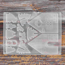 2Pcs Handmade Mould Christmas Tree House Silicone Mold DIY Clay Epoxy Resin Pendant