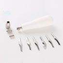 Stainless Steel Wood Carving Knife Paper Carving Chisel Hand Tools Handle + 6 Cutter Heads