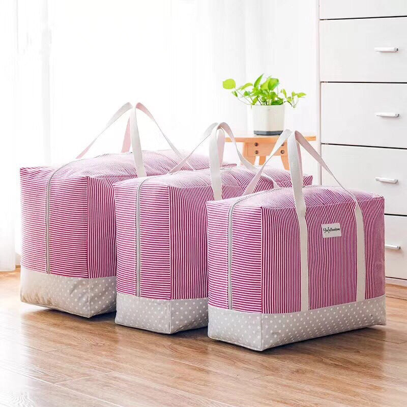 Thick Cotton Linen Clothing Quilts Storage Bag Quilt Washable Finishing Bag Storage Box
