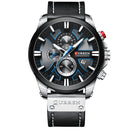 CURREN 8346 Chronograph Sport Men Wrist Watch Leather Watch Band Quartz Watch