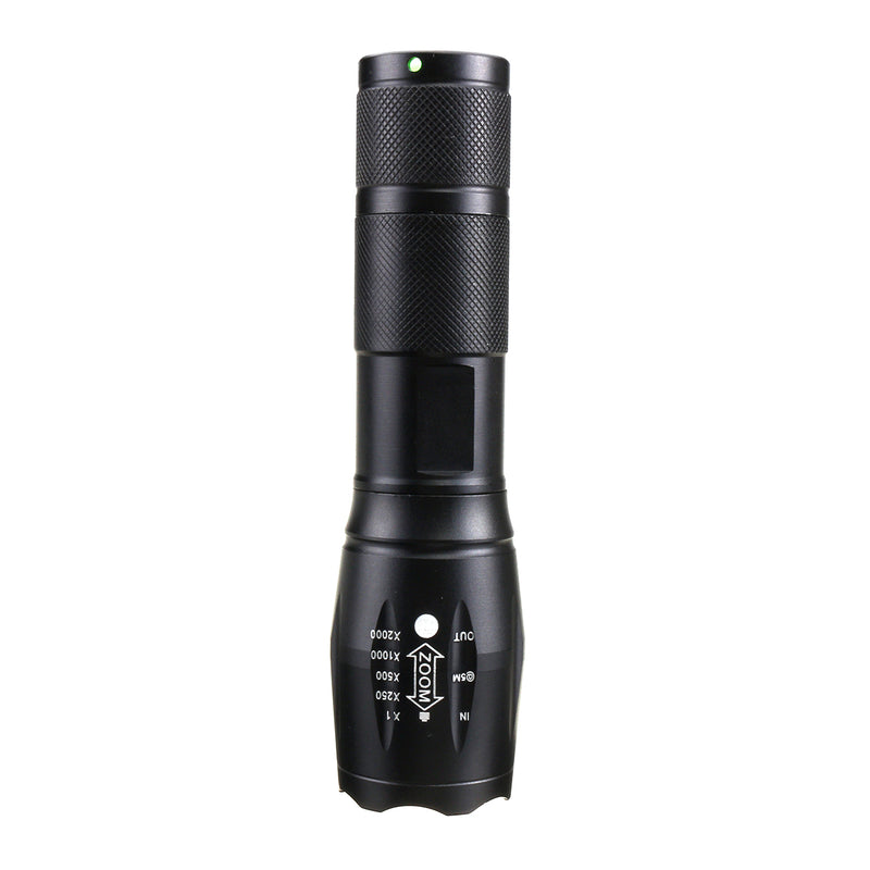 T6  800 Lumen 3 Modes Zoomable LED Flashlight 18650 Tactical Flashlight Waterproof Work Lamp Emergency Warning Lantern