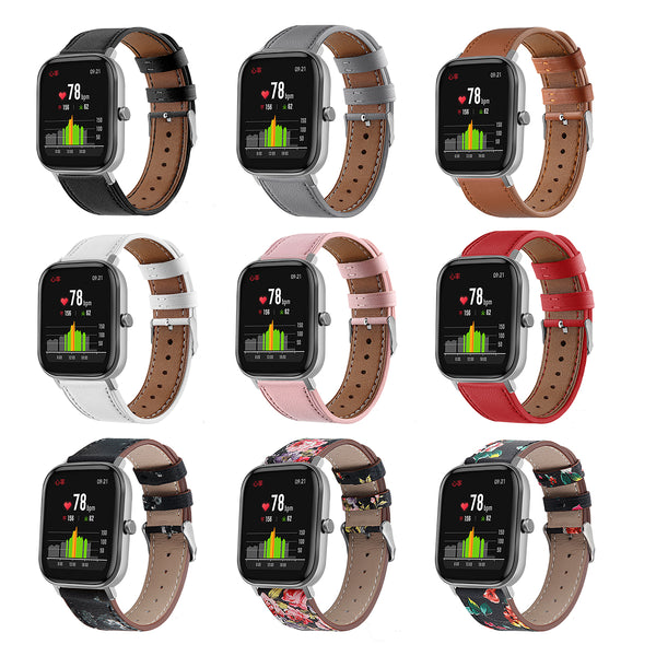Bakeey 20mm Genuine Leather Watch Band For Amazfit GTS/Bip/Bip Lite Smart Watch