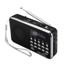 Portable FM 87.5-108MHZ 4.2V 4 Radio TF SD Card AUX Loop Play Speaker MP3 Music Player