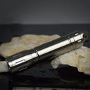 Dito Silver 450LM Simple 1Mode Stainless Steel Keychain Light EDC LED Flashlight with Camping Hole