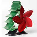 Black IPRee Fireplace 4 Blade Heat Powered Stove Fan komin Log Wood Burner Eco Friendly Quiet Fan Home Efficient Heat Distribution