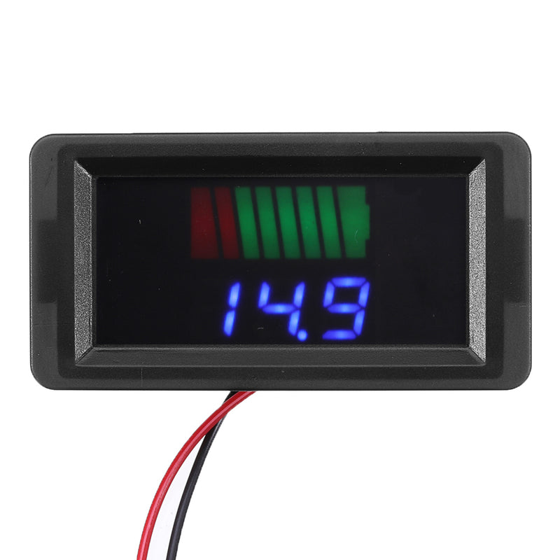 Waterproof 12-60V Electric Universal Battery Voltmeter Battery Power Indicator 12V/24V/36V/48V