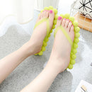 ELUNLA Women Candy Color Flat Sandals Summer Sandal Bathroom Beach Casual Massage Shoes Slippers