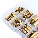Suleve M4BH2 180Pcs M4 Male-Female Brass Hex Column Standoff Support Spacer Pillar for PCB Board