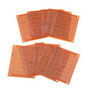 10pcs Universal PCB Board 7x9cm 2.54mm Hole Pitch DIY Prototype Paper Printed Circuit Board Panel Single Sided Board
