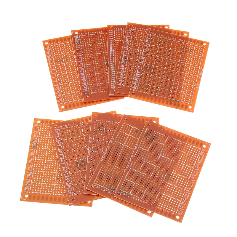 10pcs Universal PCB Board 7x9cm 2.54mm Hole Pitch DIY Prototype Paper Printed Circuit Board Panel Single Sided Board
