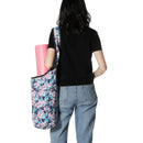 Fashion Printed Canvas Yoga Bag With Large Capacity Pocket Fit Most Yoga Mats