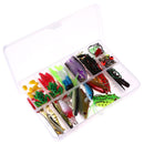 ZANLURE 141pcs/set Fishing Lure Kit Hooks Crankbait Plastic Worms Jigs Artificial Baits With Box