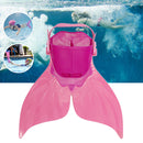 Kids Mermaid Tail Swimming Fin Foot Training Flipper Shoes Monofin Diving Flippers