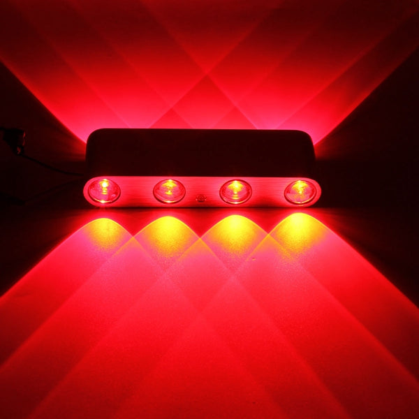 Modern 8W 8 LED Wall Stair Light Up Down Sconce Lamp Home Indoor 110-240V