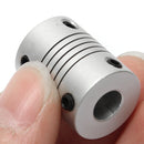 5mm x 8mm Aluminum Flexible Shaft Coupling OD19mm x L25mm CNC Stepper Motor Coupler Connector