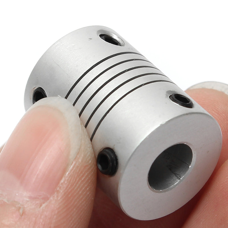 5mm x 8mm Aluminum Flexible Shaft Coupling OD19mm x L25mm CNC Stepper Motor Coupler Connector