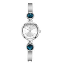 Elegant Big Crystal Alloy Strap Slim Ladies Dress Bracelet Women Simple Dial Quartz Watch