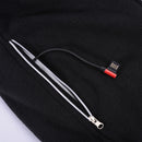 Electric USB Heated Fleece Jacket Warm Graphene Carbon Fiber Men Women Rechargeable Heating Coat Racing