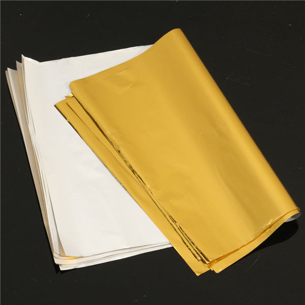 50pcs A4 Hot Stamping Transfer Foil Paper Laser Printer Laminating Transfered Gold