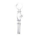 5inch Portable Glassware Herb Smoke Water Pipe Tube Tool Holder Hoo kah Filter Transparent