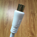 1m 1.5m 2m RCA Coaxial  Antenna Aerial Lead Cable Male to Male White RF Single Coax Cable TV RF Cable