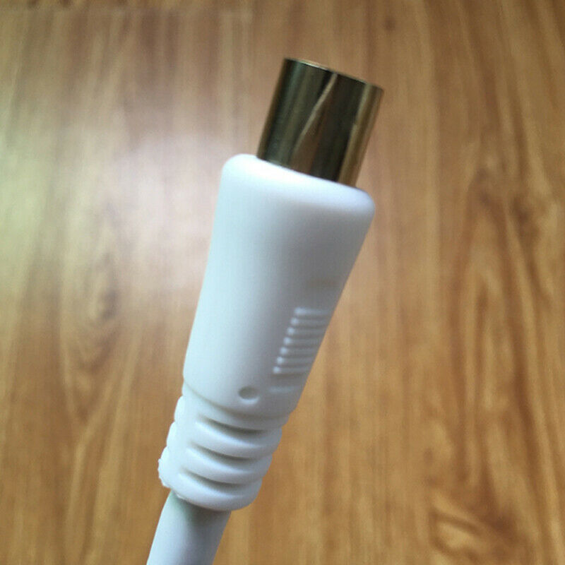 1m 1.5m 2m RCA Coaxial  Antenna Aerial Lead Cable Male to Male White RF Single Coax Cable TV RF Cable