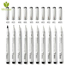 10 Tip Sizes Micron Neelde Drawing Pen Waterproof Pigment Fine Line Sketch Marker Pen For Writing Hand-Paint anime Art Supplies