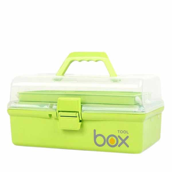 Three-layer Plastic Portable Art Tool Box Large Painting Box