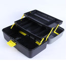 Plastic Painting Tool Box Three-layer Gouache Paint Box Black Painting