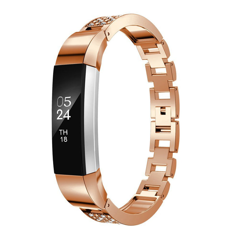 Jewelry Metal Watch Band Stainless Steel Straps For Fitbit Alta/HR Smart Watch