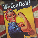 WE CAN Sheet Metal Drawing Vintage Metal Painting Tin Library Office Wall Poster Sign