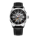 OCHSTIN 62002 Automatic Mechanical Watch Business Style Leather Strap Men Watches