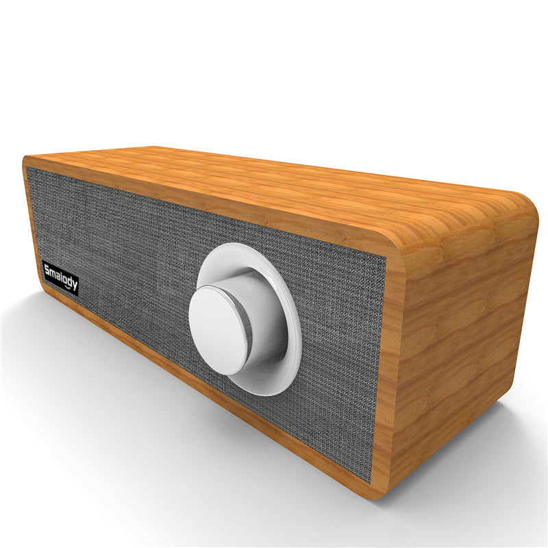 Smalody bluetooth Speaker Portable Wooden Wireless Headset Stereo Mini Subwoofer Loudspeaker With Mic