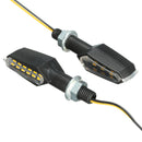 Pair 12V Dual Side Universal Motorcycle Bike LED Turn Signal Indicator Light Blinker