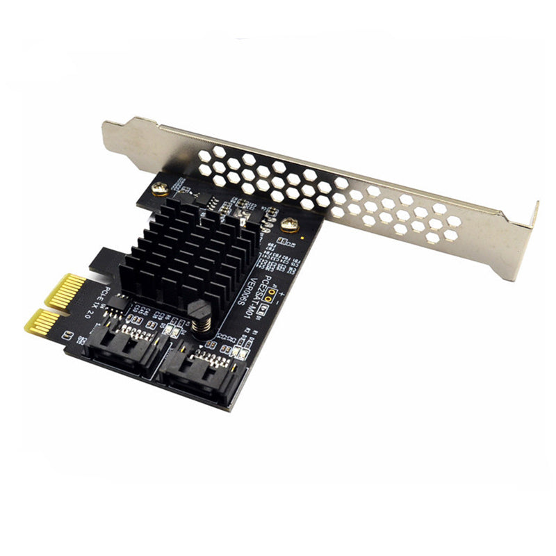 ITHOO PCE6SAT-M01 2 ports SATA3.0 SSD PCI-E Expansion Card 6Gbps IPFS Hard Disk Marvell Master for Desktop Computer