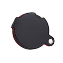 5X Glass Lens Pocket Magnifier with Leather Pouch Folding Magnifying Tool