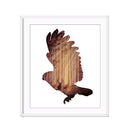 Miico Hand Painted Oil Paintings Simple Style-B Flying Owl Wall Art For Home Decoration Painting