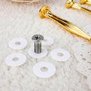 Cake Fruit Plates Stand Centre Handle Fitting Rod 3 Tier Revolving Cake Stand Wedding Party Supplies