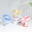 Well Star WT-F12 Portable Mini USB Fan Air Cooling Fan 360 Rotating Fan Chargable Air Cooler Silent Cooling Fans With USB Cable For Home Office Student Dormitory Outdoors