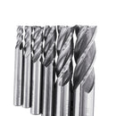 6pcs 3/16-5/8 Inch Imperial Milling Cutter Set High Speed Steel CNC Milling Bit Spiral End Mill Cutter
