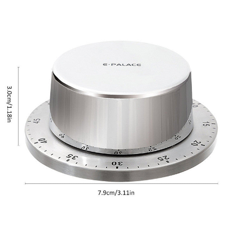 Stainless Steel ABS Mechanical Kitchen Timer with Magnetic Base for Cooking Baking Washing Timer