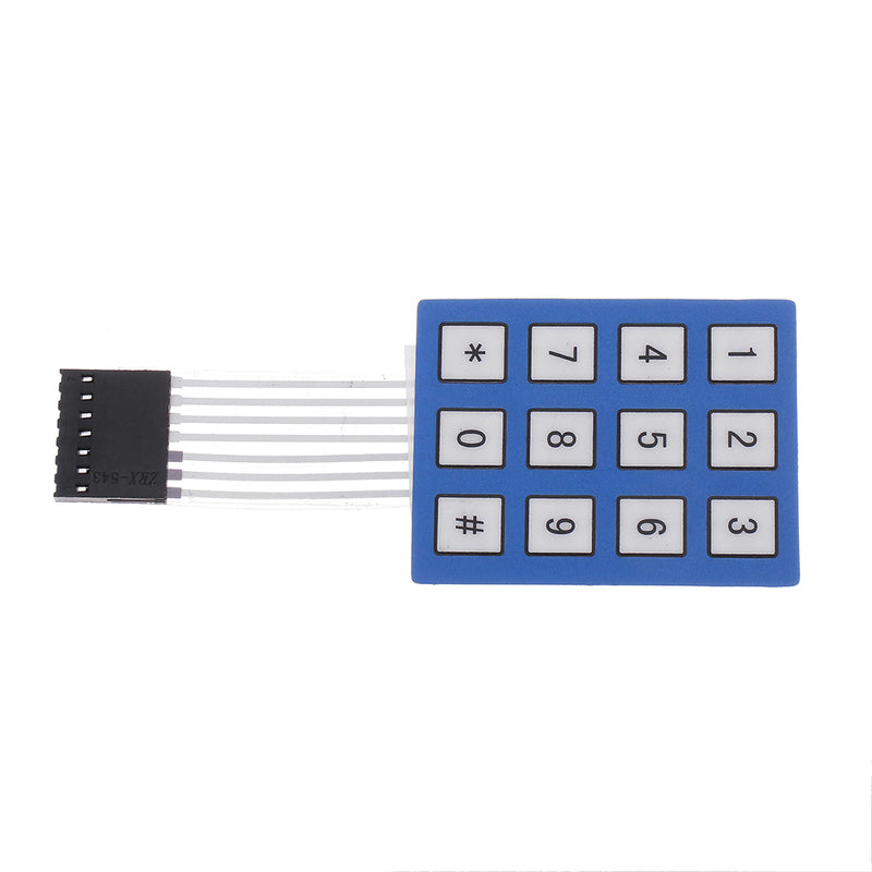 5pcs 4 x 3 Matrix Array 12 Key Keypad Keyboard Sealed Membrane 4*3 Button Pad with Sticker Switch