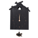 Antique Wall Cuckoo Clock Black DIY Home Christmas Holiday Gift Presents Retro Minimalist Creative Pendulum