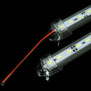 50CM SMD 5730 36 LED Rigid Strip Tube Bar Light Lamp With U Aluminium Shell + PC Cover DC12V