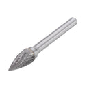 Drillpro 5Pcs DGCFA 6x10mm Double Cut Tungsten Carbide Rotary Burr Set 6mm Shank for DIY Wood Carving Metal Polishing Engraving Drilling