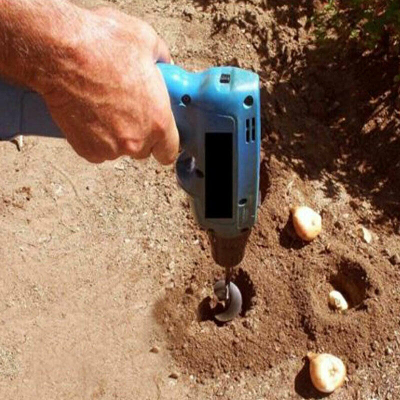 8x30cm Earth Drill Bit Irrigating Planting Auger Drill Bit Digs Hole For Bulb Plant