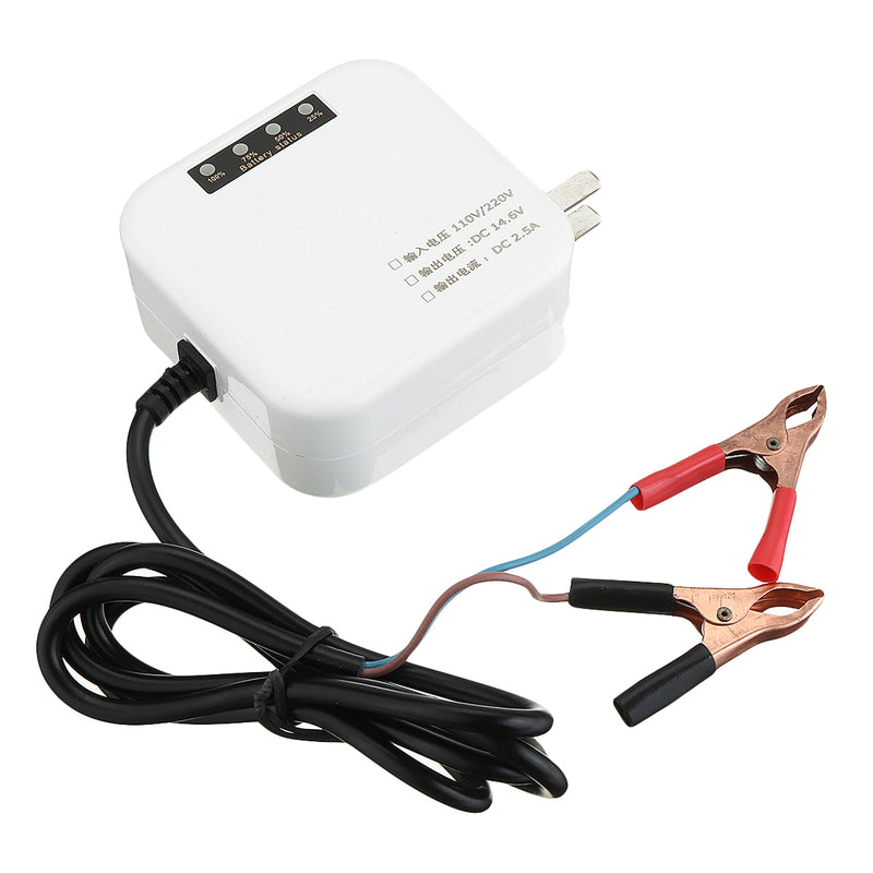 Enusic 12V 2A Intelligent Lead Acid Battery Charger For Motorcycle Electric Bike Scooter Car