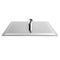 12 Inch 2mm Thin Pressurized Rotatable Rainfall Shower Head Square Stainless Steel Top Spray Head