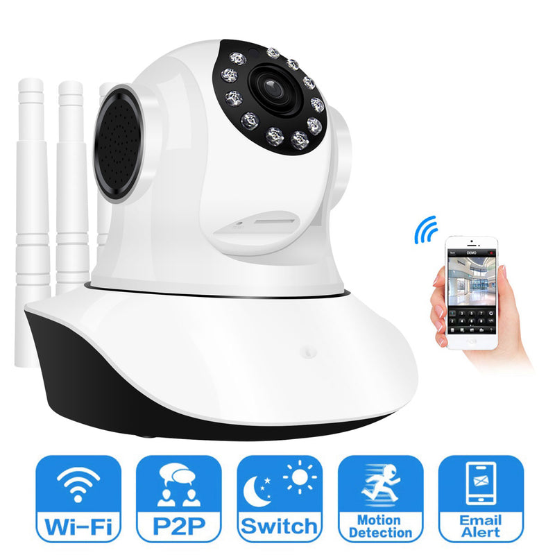 Jooan C6C HD 1080P WIFI IP Camera 11 LED PT 360 Built-in Antenna IP Camera Motion-Detection Two-way Audio Baby Monitors